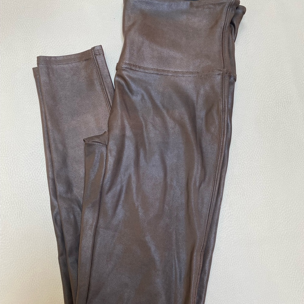 Spanx brown leggings